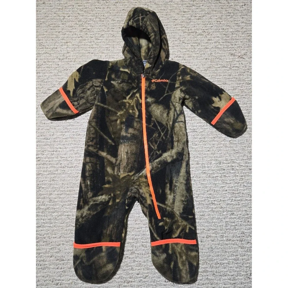 Columbia Snowtop II Bunting Infants Camo Orange Infant size 6-12 Months unisex